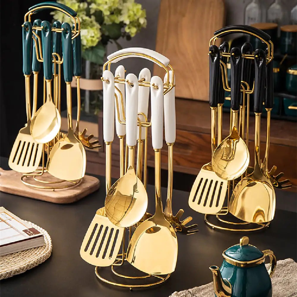 Nordic Stainless Steel Spatula with Ceramic Handle