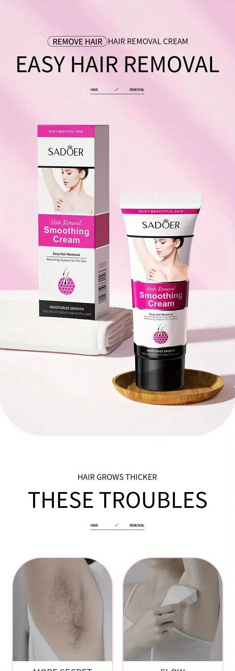Gentle Touch Hair Removal Cream - Sensitive Skin Formula