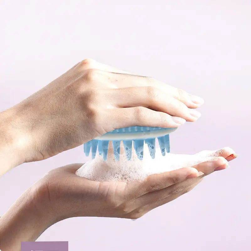 Portable Hair Scalp Massager: Soft & Flexible Design