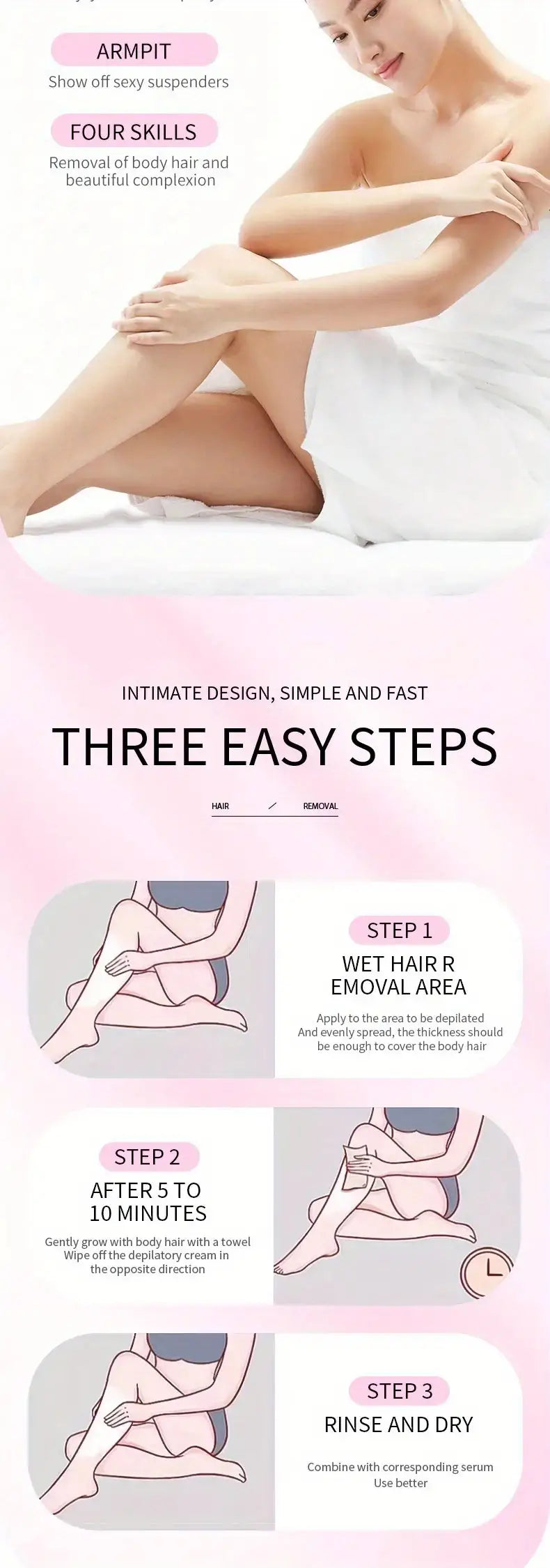 Gentle Touch Hair Removal Cream - Sensitive Skin Formula